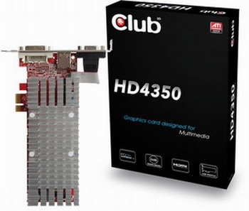 Club 3d ATI radeon HD 4350